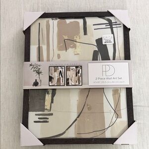 Abstract 2 Piece Wall Art Set